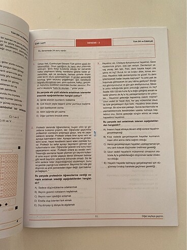  Beden Renk Ayt edebiyat denemesi çap yayınları