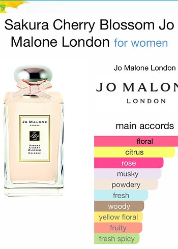 Muscent Parfüm 50 ml Sakura Cherry Blossom Jo Malone - Görsel 2