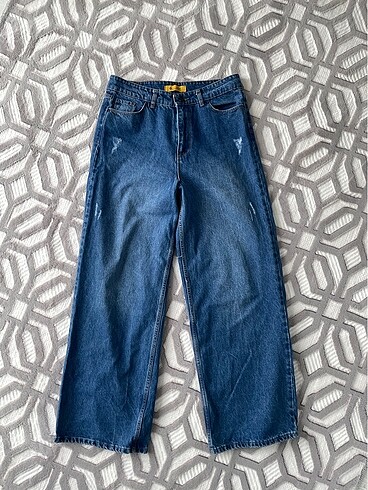 Diğer Bol paça jean kot pantolon