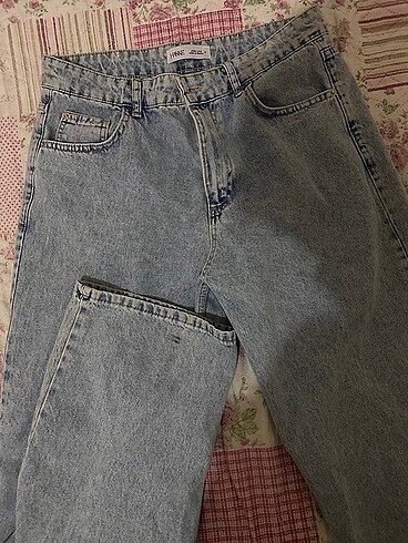 40 Beden mavi Renk Baggy jean