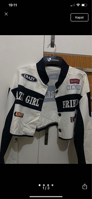 Crop ceket