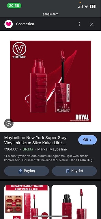 Maybelline 55 royal