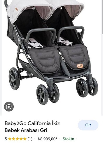 İkiz bebek arabası bu resim temsilidir bilginiz olsun
