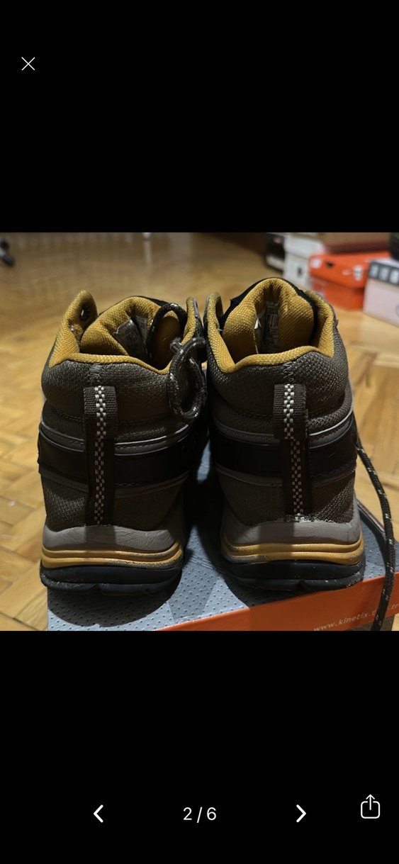 Siyah Yılan Desenli Bağcıklı Erkek Outdoor Bot - Görsel 3