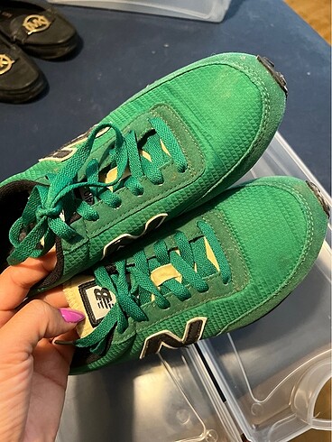 35 Beden Yeşil new balance spor ayakkabı