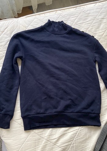 Promod Lacivert Yarim Balikci Yaka Sweatshirt