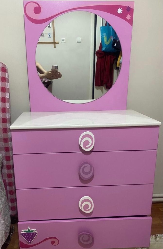 Pembe Pastel kız çocuk odası çilek marka - Görsel 2