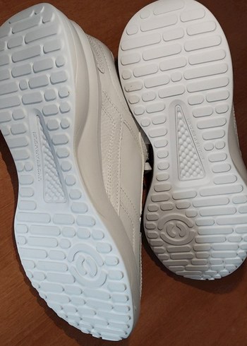 Beyaz Kadın Spor Ayakkabı Wedge Topuklu - Görsel 4