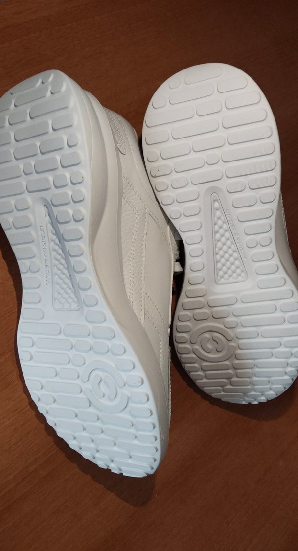 Beyaz Kadın Spor Ayakkabı Wedge Topuklu - Görsel 4