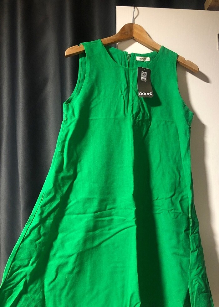 Yeşil Rahat Elbise - Görsel 3