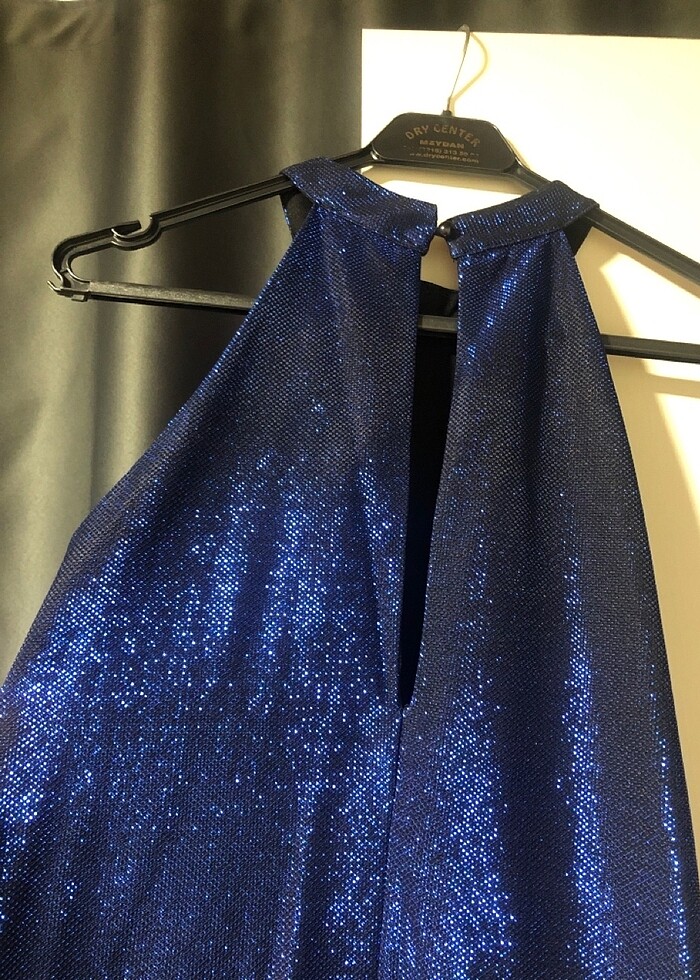 Lacivert Işıltılı Abiye - Görsel 3