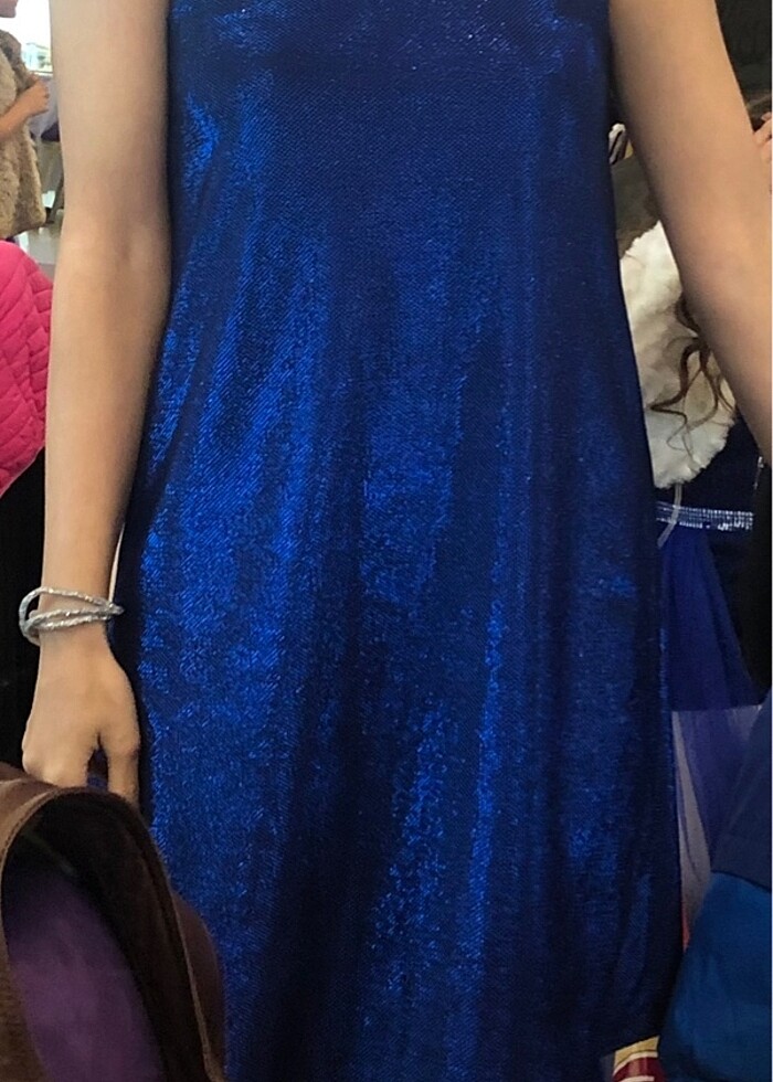 Lacivert Işıltılı Abiye - Görsel 5