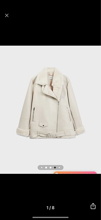 stradivarius bıker ceket