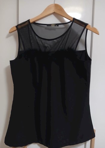 Siyah Kolsuz Midi Bluz - Görsel 3