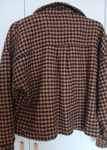 Düğmeli Kahverengi Kadın Midi Ceket - Görsel 2