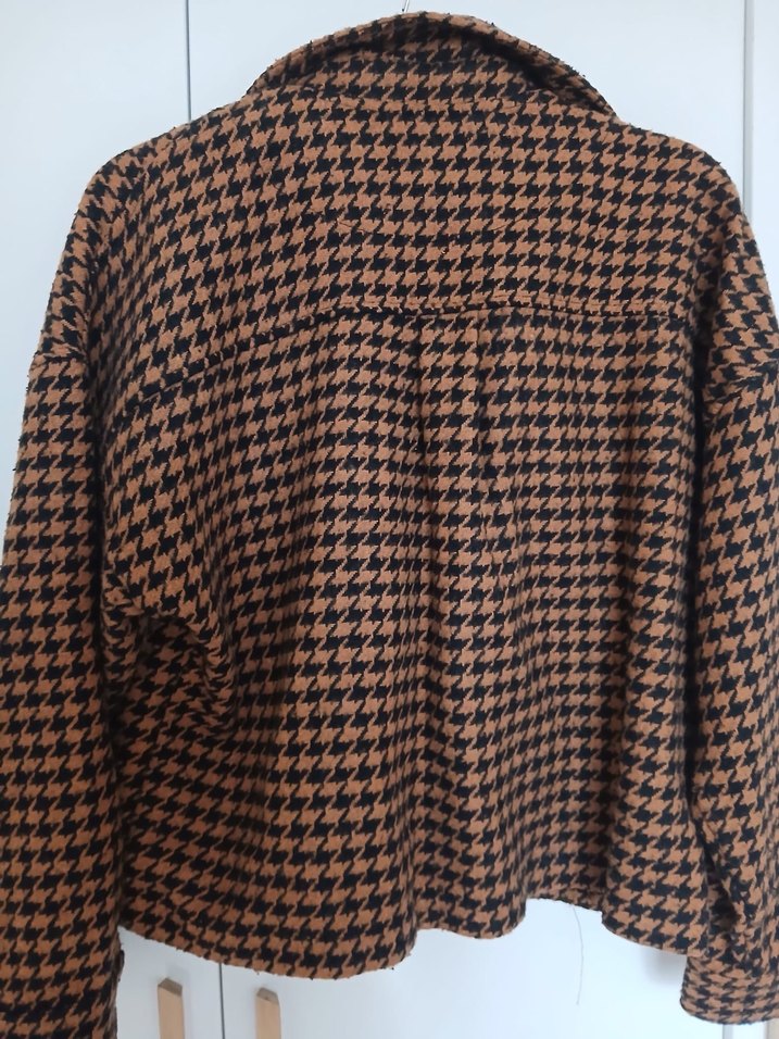 Düğmeli Kahverengi Kadın Midi Ceket - Görsel 2