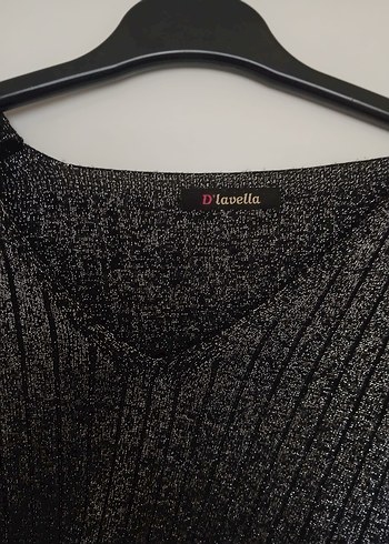 Gri V Yakalı Triko Kadın Kazak - Görsel 4