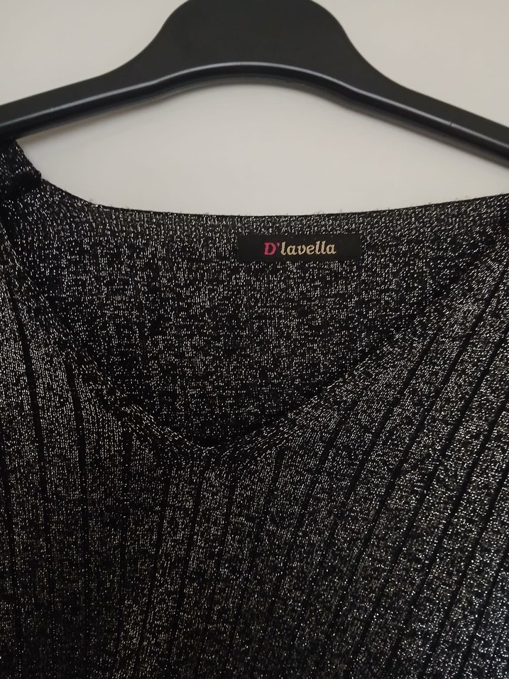 Gri V Yakalı Triko Kadın Kazak - Görsel 4