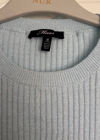 Mavi Kadın Örgü Uzun Kollu Kazak - Görsel 2