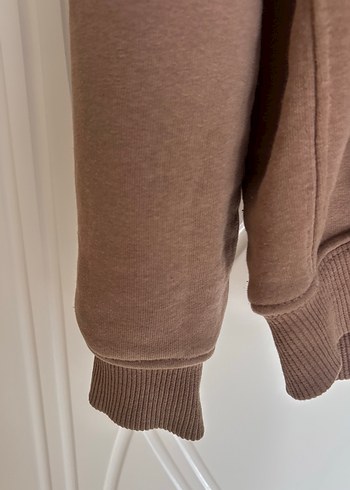 Kadın Kahverengi Fermuarlı Sweatshirt - Görsel 3