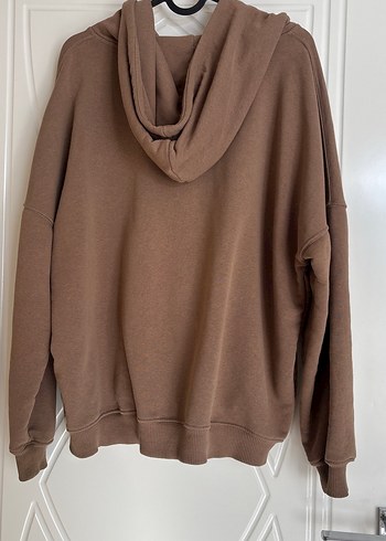 Kadın Kahverengi Fermuarlı Sweatshirt - Görsel 7