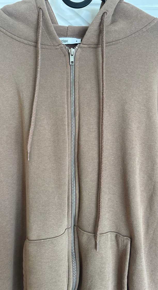 Kadın Kahverengi Fermuarlı Sweatshirt - Görsel 5