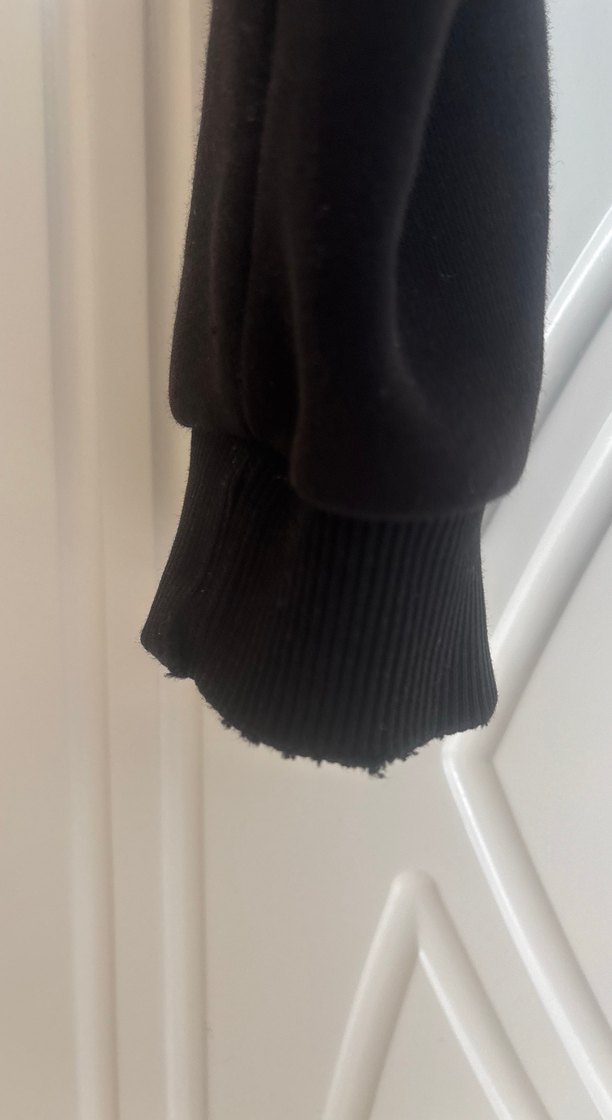 Siyah Fermuarlı Crop Hırka Addax - Görsel 3