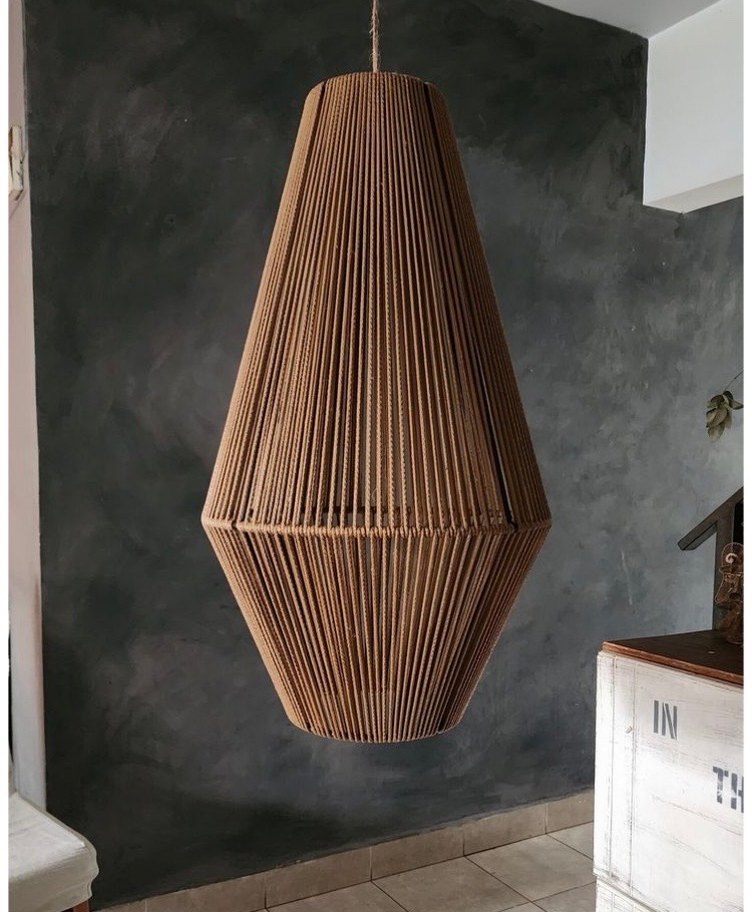 Bej Renkli Katmanlı Tasarımlı Sarkıt Lamba - Görsel 3