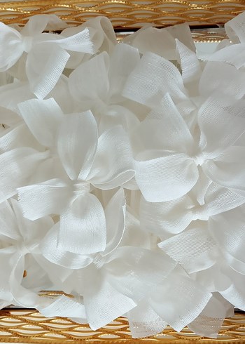 Nakışlı Çok Renkli Bohem Kurdele Toka Seti - Görsel 2