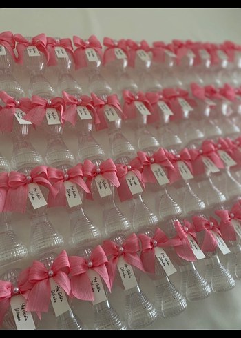 Kırmızı Fiyonk Detaylı Kadın Parfüm Şişesi - Görsel 5