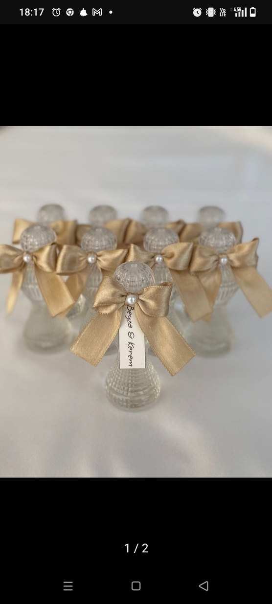 Kırmızı Fiyonk Detaylı Kadın Parfüm Şişesi - Görsel 4