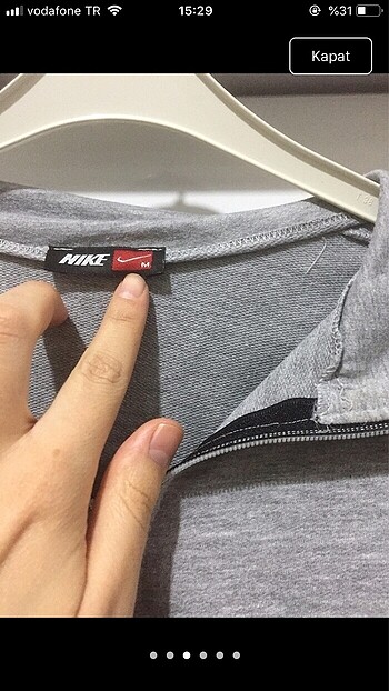 m Beden Nike crop yelek
