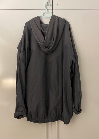 Siyah Midi Boy Salaş Kadın Yağmurluk - Görsel 5