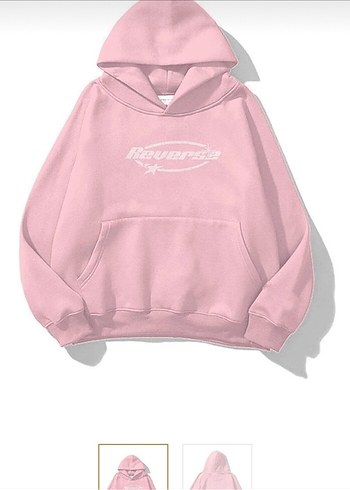 Pastel Pembe Kapüşonlu Kadın Sweatshirt