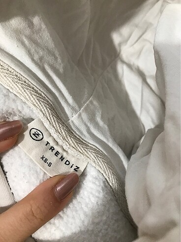 universal Beden beyaz Renk Trendiz marka sweatshirt
