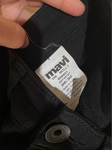 26 Beden Siyah geniş paça jean