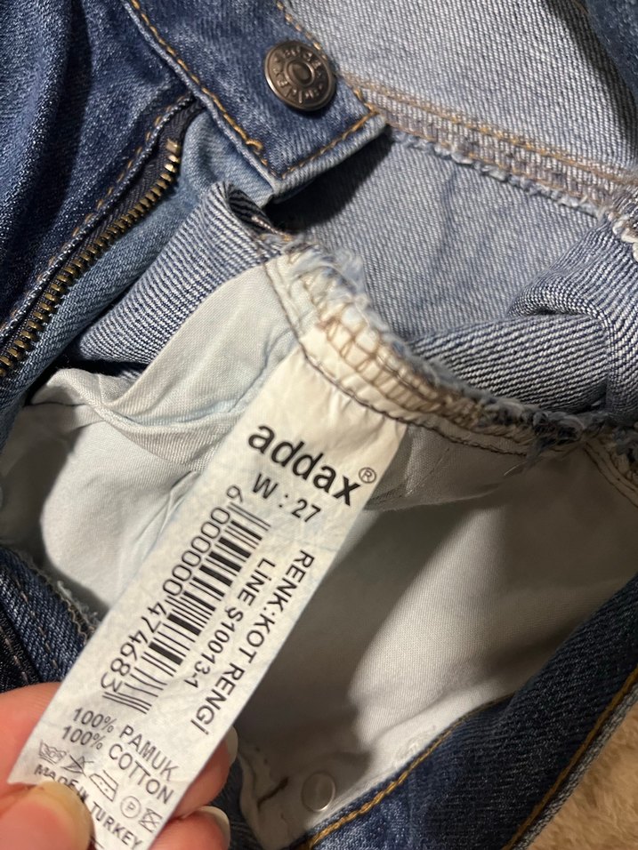 Kadın Lacivert Mini Denim Şort - Görsel 5