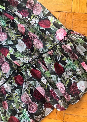 Çiçek Desenli Bohem Uzun Kollu Elbise - Görsel 3