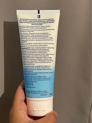 Diğer Bepanthok sensi daily cok kuru veya atopik