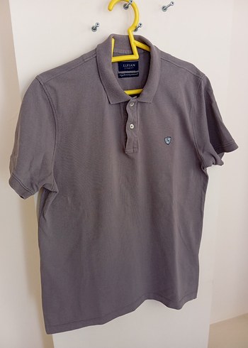 LUFIAN Bej Kısa Kollu Polo Tişört - Görsel 3