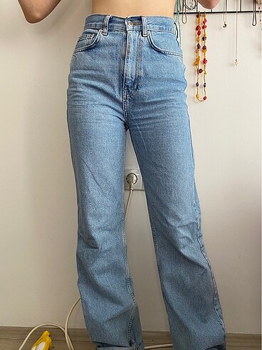 Wide Leg Jean Kot Pantolon