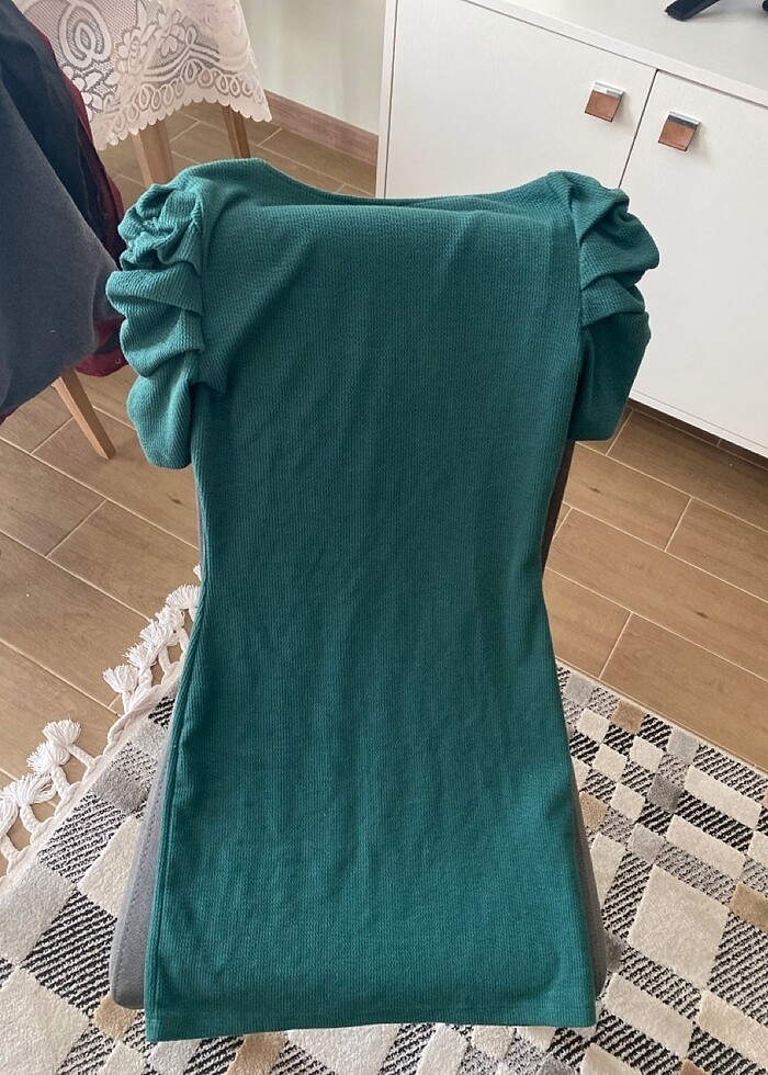 Kısa elbise şık elbıse - Görsel 4