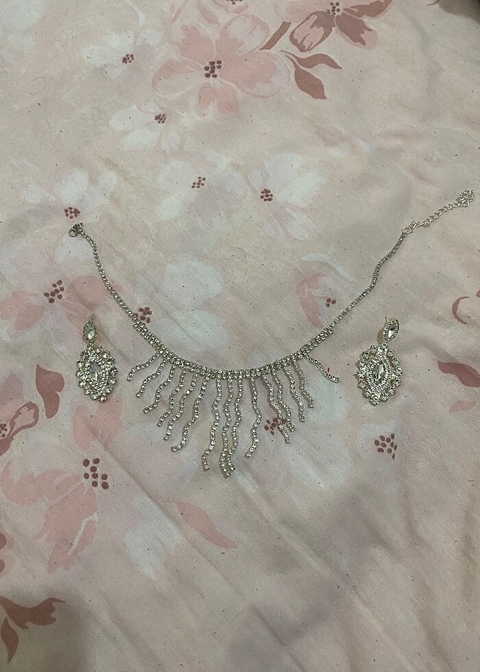 Kolye setı gelın ıcın - Görsel 4