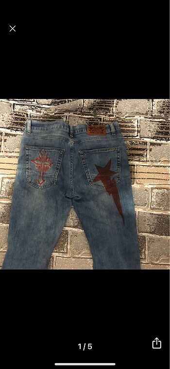 American Vintage Desenli Kot Pantolon