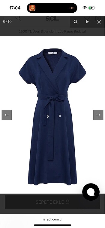 Adl orijinal keten elbise 1 kere giyilmedi - Görsel 5