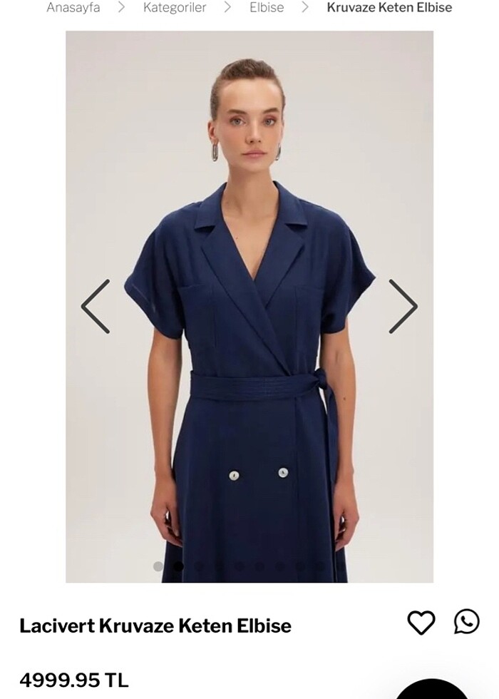 Adl orijinal keten elbise 1 kere giyilmedi - Görsel 2