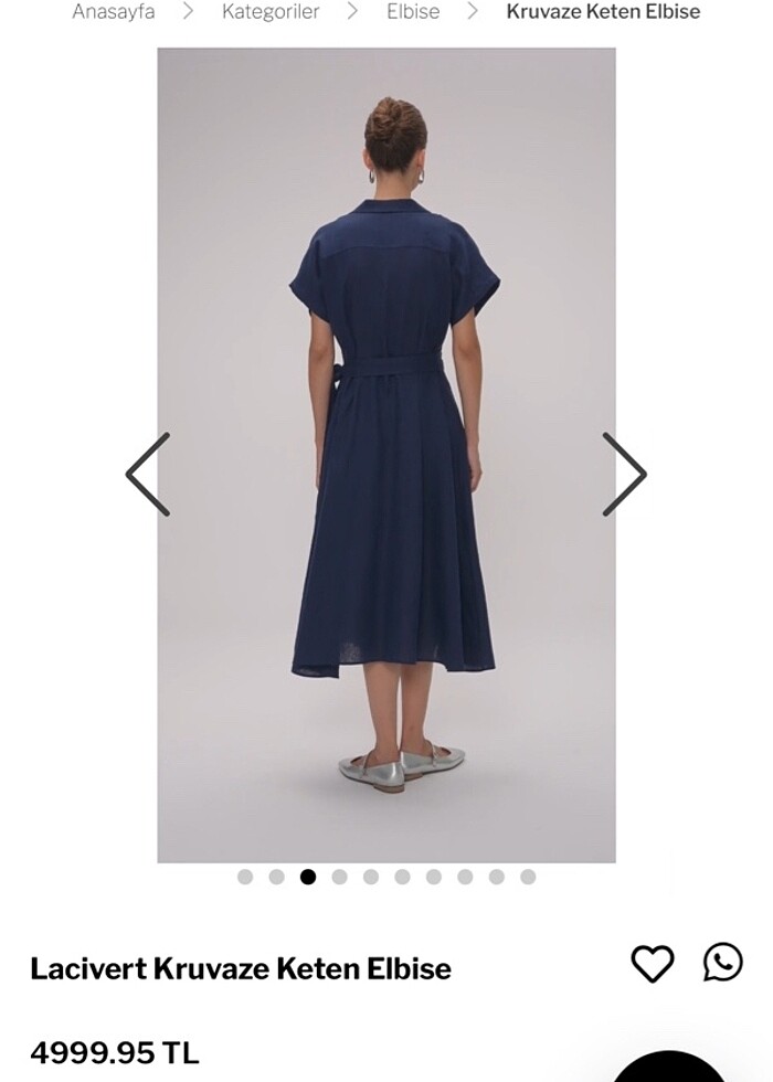 Adl orijinal keten elbise 1 kere giyilmedi - Görsel 3