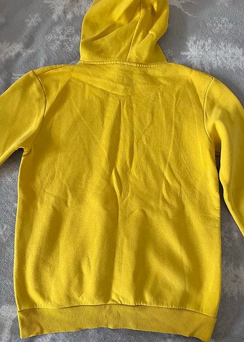m Beden sarı Renk Sarı Kapüşonlu Sweatshirt