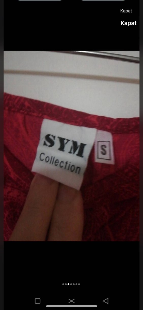 Kırmızı midi etek - Görsel 2