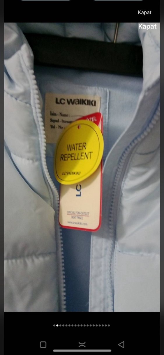 Mavi çocuk montu - Görsel 2